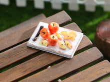 Load image into Gallery viewer, Apple Board - Handmade Miniature Dollhouse Food