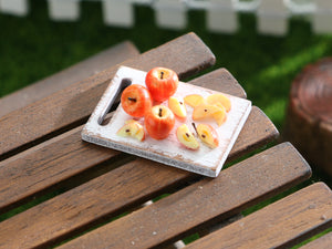 Apple Board - Handmade Miniature Dollhouse Food
