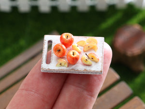 Apple Board - Handmade Miniature Dollhouse Food