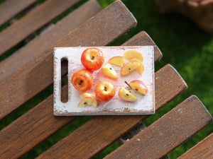 Apple Board - Handmade Miniature Dollhouse Food