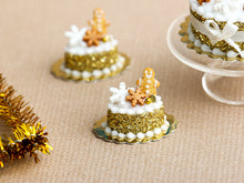 Load image into Gallery viewer, Cookie Man Golden Christmas Pastry - Miniature Food