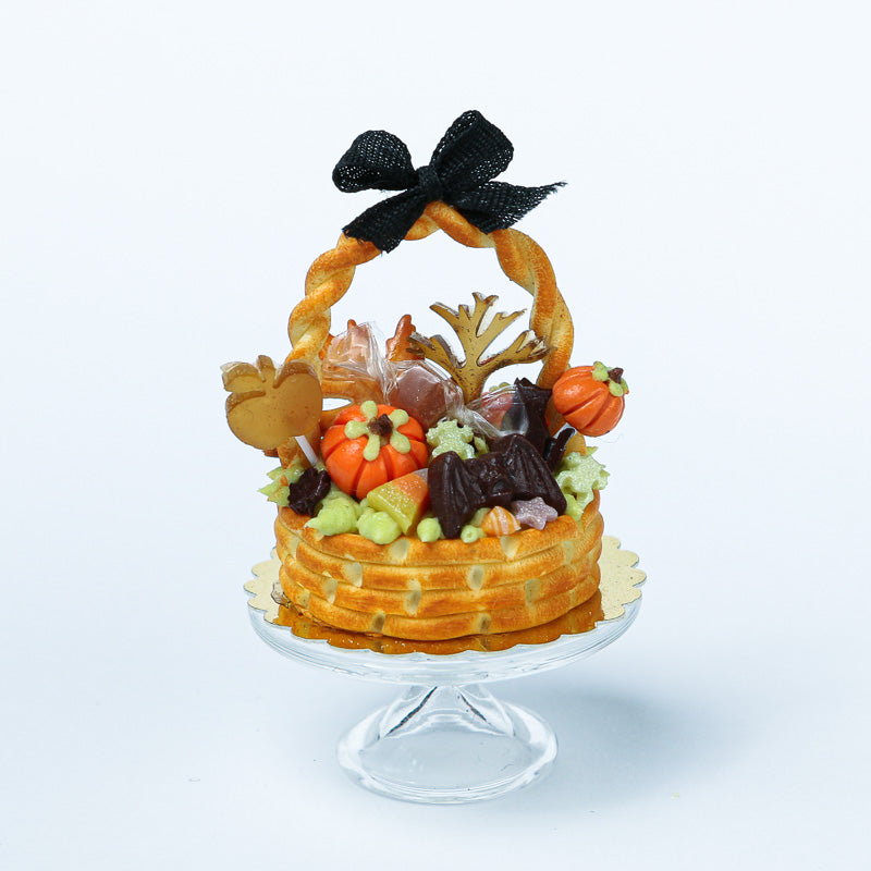 Autumn Basket Cake Filled with Awesome Treats - Miniature Food