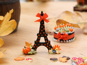 Eiffel Tower Sign/Decoration for Halloween/Autumn - 12th Scale Miniature Food