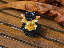 Load image into Gallery viewer, Autumn Showstopper Cupcake - Black Rose, Candy Corn (I)