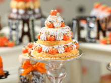 Load image into Gallery viewer, Three-tiered Autumn St Honoré French Pastry - Miniature Food