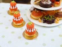 Load image into Gallery viewer, Pumpkin Religieuse Miniature French Pastry - 12th Scale French Miniature Food