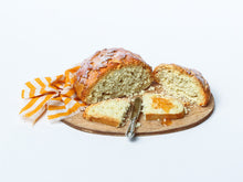 Load image into Gallery viewer, Autumn Leaf Loaf of Bread with Slice Spread with Jelly (Jam) - 12th Scale Miniature Food