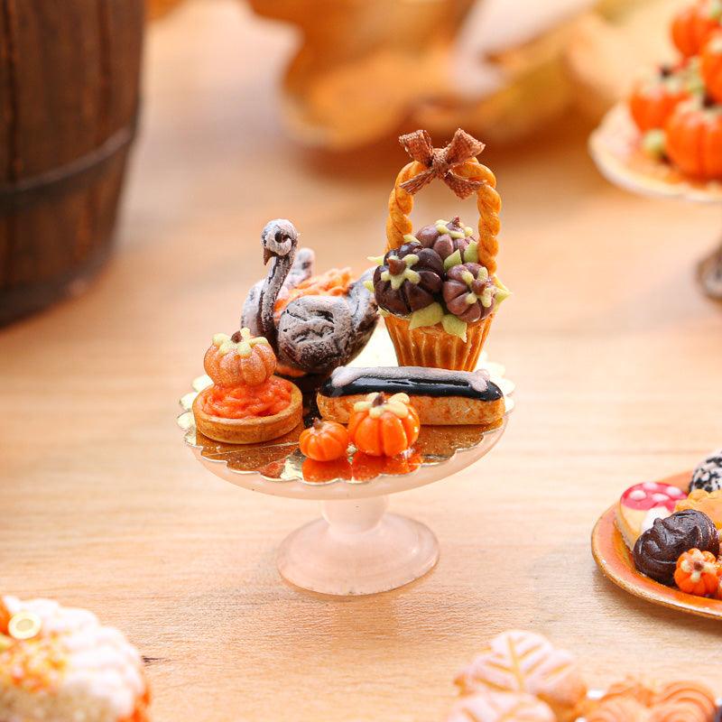 Autumn-Themed French Pastries - 12th Scale Miniature Food