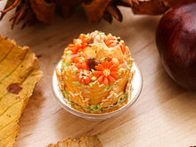 Load image into Gallery viewer, Cookie Leaf Cake for Autumn / Fall / Halloween - 12th Scale Miniature Food