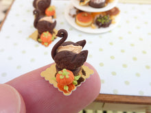 Load image into Gallery viewer, French Pastry Swan for Autumn - 12th Scale French Miniature Food