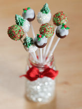 Load image into Gallery viewer, Christmas Cake Pops with Glass Presentation Jar - Set 1 - Miniature Food
