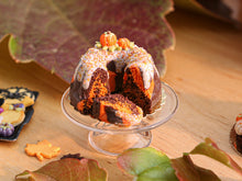 Load image into Gallery viewer, Marble Effect Kouglof Cake (Cut with Slice) for Fall / Autumn - Miniature Food
