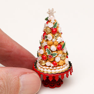 French Croquembouche for Christmas / Holidays - Miniature Food