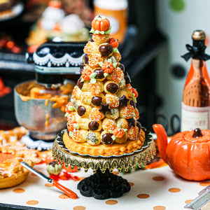 French Croquembouche for Autumn / Fall / Thanksgiving - Miniature Food