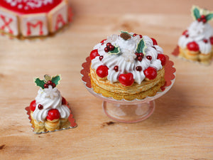 Christmas St Honoré French Pastry - 12th Scale Miniature Food