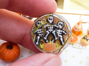 Skeleton Cookies for Halloween Fall / Autumn - 12th Scale Miniature Food
