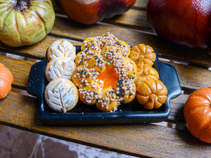 Autumn / Fall Bread Display - 12th Scale Miniature Food