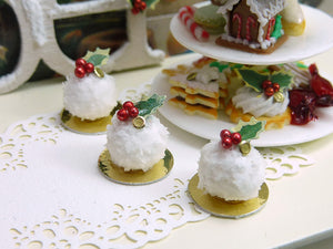 Boule de Neige (Snowball) - French Christmas Pastry - Miniature Food