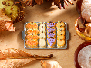 Autumn Fruit Decorated Cookies - 12th Scale Miniature Food