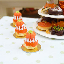 Load image into Gallery viewer, Pumpkin Religieuse Miniature French Pastry - 12th Scale French Miniature Food