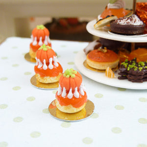 Pumpkin Religieuse Miniature French Pastry - 12th Scale French Miniature Food