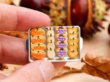 Load image into Gallery viewer, Autumn Fruit Decorated Cookies - 12th Scale Miniature Food