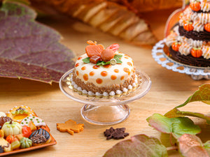 Caramel and Apple Cake for Fall / Autumn - Miniature Food