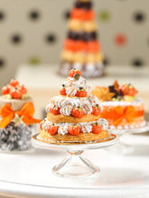 Load image into Gallery viewer, Three-tiered Autumn St Honoré French Pastry - Miniature Food