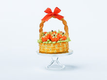 Load image into Gallery viewer, Autumn Basket Cake Decorated with Candy Pumpkins