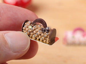 Handbag / Purse Yule Log - Chocolate - Miniature Christmas Food