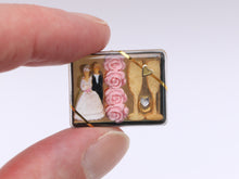 Load image into Gallery viewer, Wedding Themed Gift Box of Miniature Cookies - 12th Scale Miniature Food