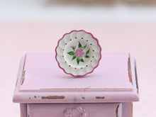 Load image into Gallery viewer, Handpainted Rose Decorative Plate - OOAK Dollhouse Miniature