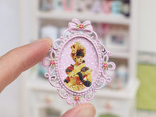Load image into Gallery viewer, Pink Shabby Chic Framed Portrait of a Lady - Dollhouse Miniature