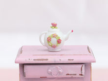 Load image into Gallery viewer, Pink Blossom Miniature Decorative Teapot - Dollhouse Miniature