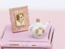 Load image into Gallery viewer, Pink Blossom Miniature Decorative Teapot - Dollhouse Miniature