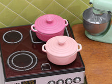 Load image into Gallery viewer, Dollhouse Miniature Cooking Pan / Casserole Dish / Oven Dish in Light or Dark Pink