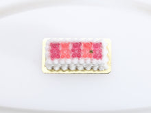 Load image into Gallery viewer, Rectangular Cake Decorated with Pink Gummy Bears - Miniature Food