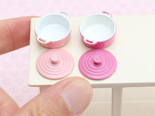 Load image into Gallery viewer, Dollhouse Miniature Cooking Pan / Casserole Dish / Oven Dish in Light or Dark Pink