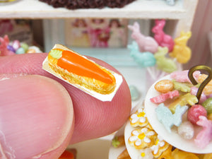 Carrot Eclair for Easter - 12th Scale Miniature Food