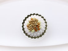 Load image into Gallery viewer, Miniature Dome Cream Cake with Golden Blossom and Butterfly - OOAK - Handmade Miniature Food
