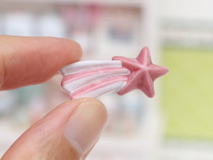 Pink Shooting Star Decoration (French Fève) - Dollhouse Miniature