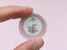 Load image into Gallery viewer, Pink Decorative Plate (French Fève) - Dollhouse Miniature