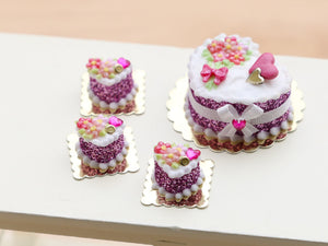 Valentine's Day Blossom Individual Pastry - Miniature Food