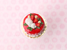 Load image into Gallery viewer, Strawberry Drip Nude Cake - Handmade Miniature Food