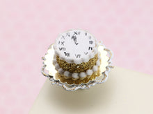 Load image into Gallery viewer, Festive New Year &quot;Nearly Midnight&quot; Cake - 12th Scale Dollhouse Miniature Food