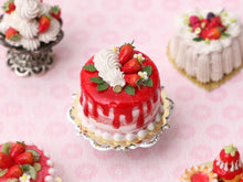 Load image into Gallery viewer, Strawberry Drip Nude Cake - Handmade Miniature Food