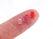 Load image into Gallery viewer, Rectangular Cake Decorated with Shades of Pink Pink Gummy Bears - Miniature Food