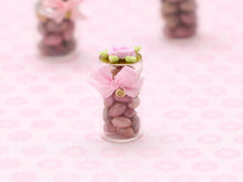 Load image into Gallery viewer, Glass Jar of Easter Eggs - OOAK - Choice of Pink, Light Pink, Lilac - Miniature Food