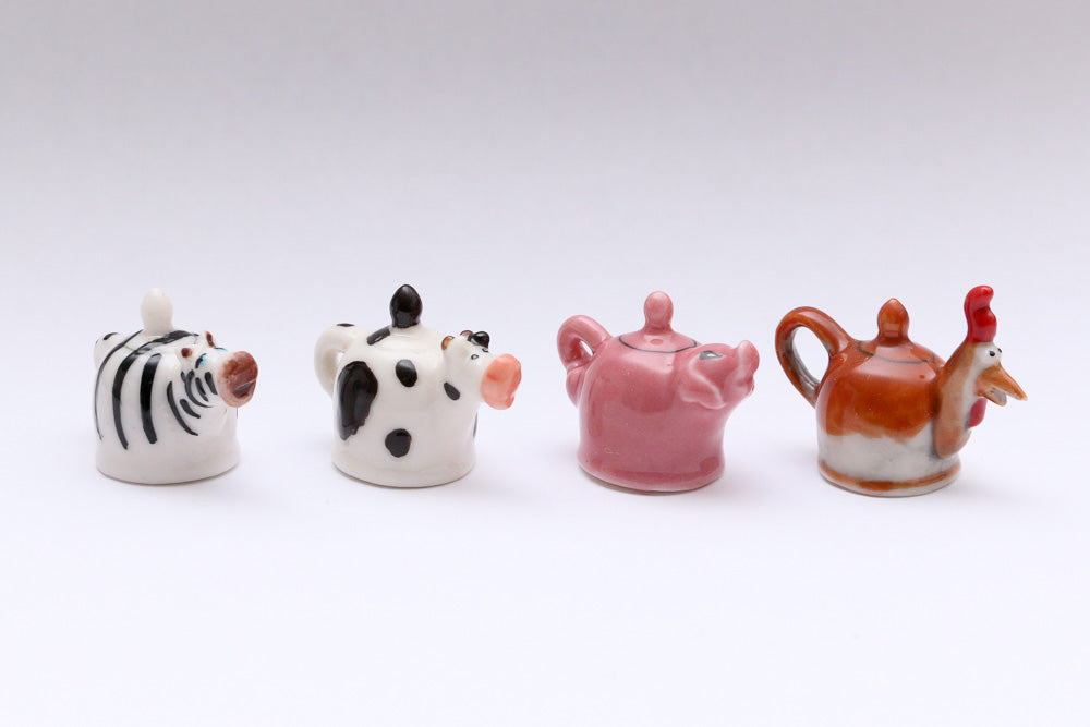 Whimsical Animal Teapot and Teacup Sets - Fèves - 12th Scale Miniature ...