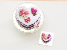 Load image into Gallery viewer, Le Valentin &quot;Blossom Bouquet&quot; Cake - Limited Edition Valentine&#39;s Day Miniature Cake in Pink or Red